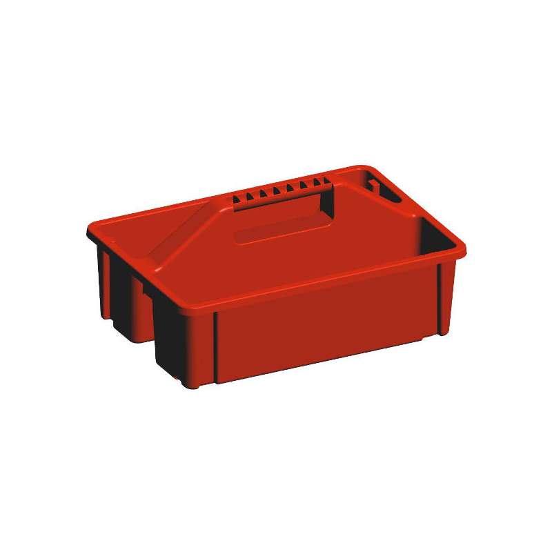 Kerbl poetsbak kunststof open rood