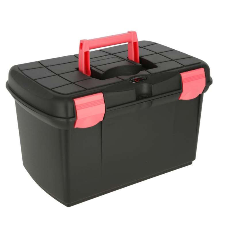 Kerbl Poetskist Arrezzo met inzetbak zwart/fuchsia