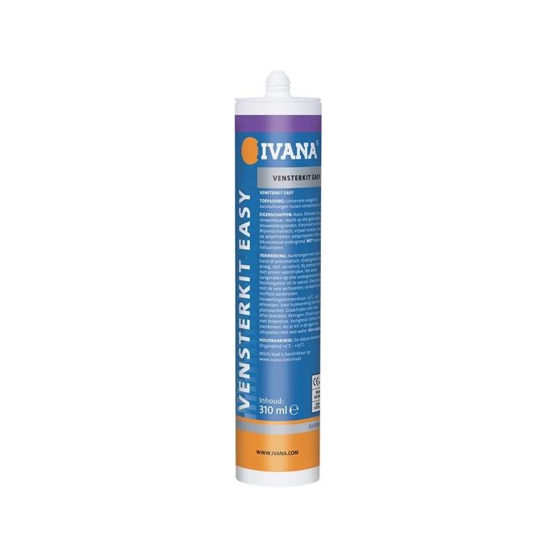 Ivana vensterkit easy zwart 310ml