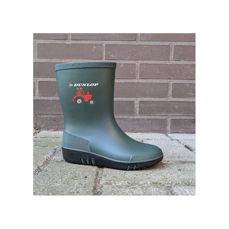 Dunlop mini kinderlaars groen/zwart