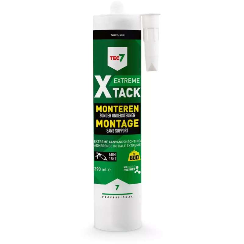 Montagekit X-Tack extreem zwart 310ml