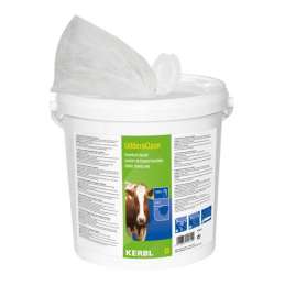 Uierdoekjes vochtig in...