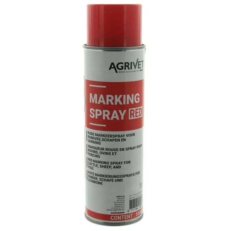Marking Spray Cattle Red 500ml