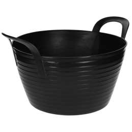 Flexibele mand zwart 12 liter