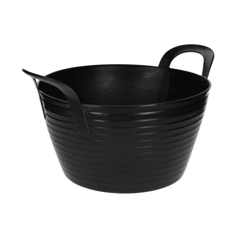 Flexibele mand zwart 12 liter