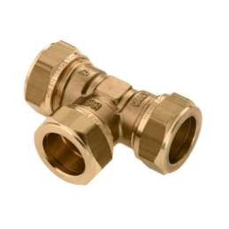 Knel messing t-stuk...