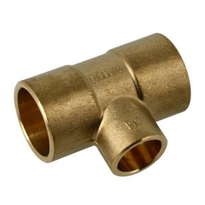 Bonfix messing soldeer T-stuk 15 x 12 x 15 mm