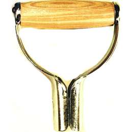 D-handvat metaal met houtrol