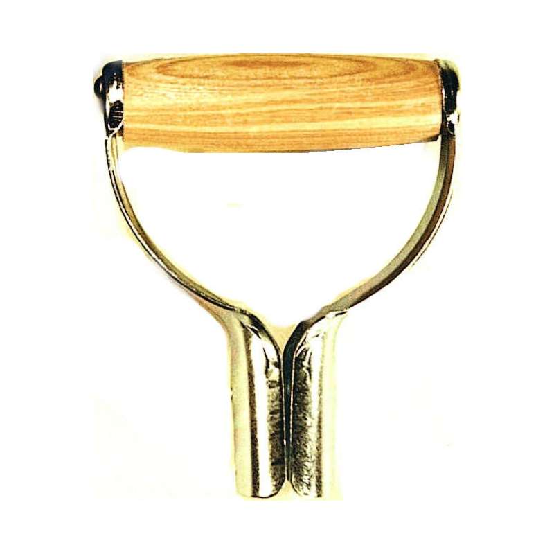 D-handvat metaal met houtrol