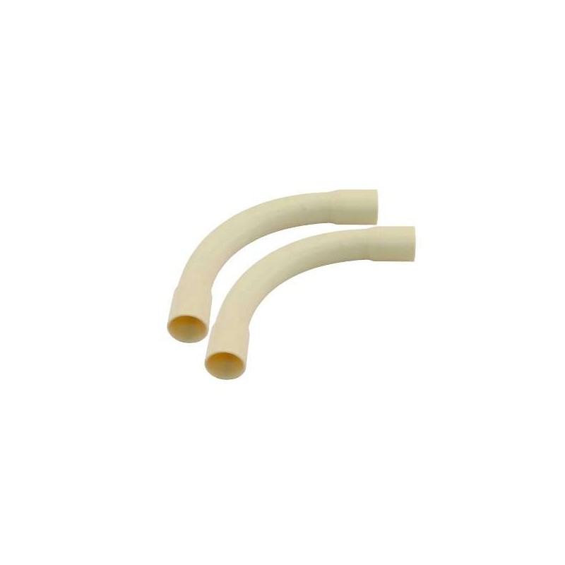 PVC Bocht 3/4" 19mm geel 2st