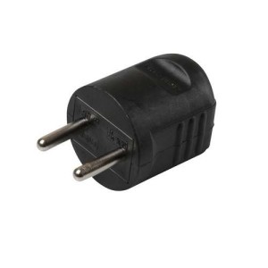 Stekker klap 10A zwart