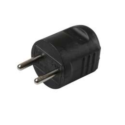 Stekker klap 10A zwart