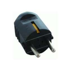 Stekker klap RA 16A zwart