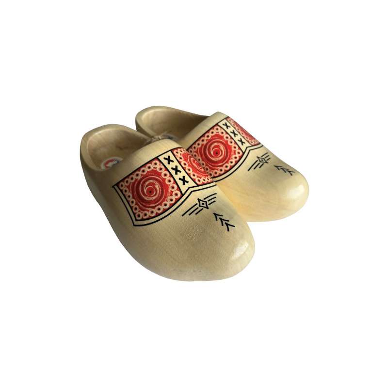 Houten klomp peppel geel