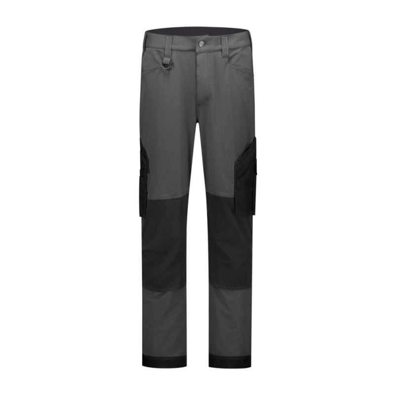 Werkbroek 4-way stretch ripstop grijs/zwart