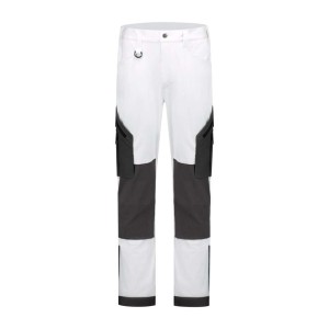 Werkbroek 4-way stretch ripstop wit/grijs