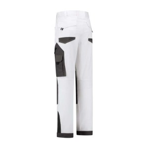 Werkbroek 4-way stretch ripstop wit/grijs