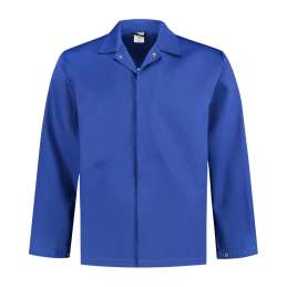 Werkjasje food kort korenblauw