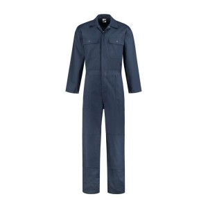 Katoenen overall met kniezakken navy