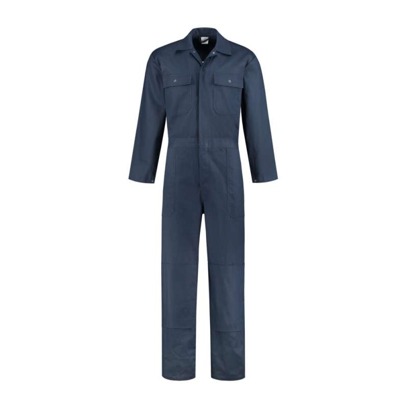 Katoenen overall met kniezakken navy