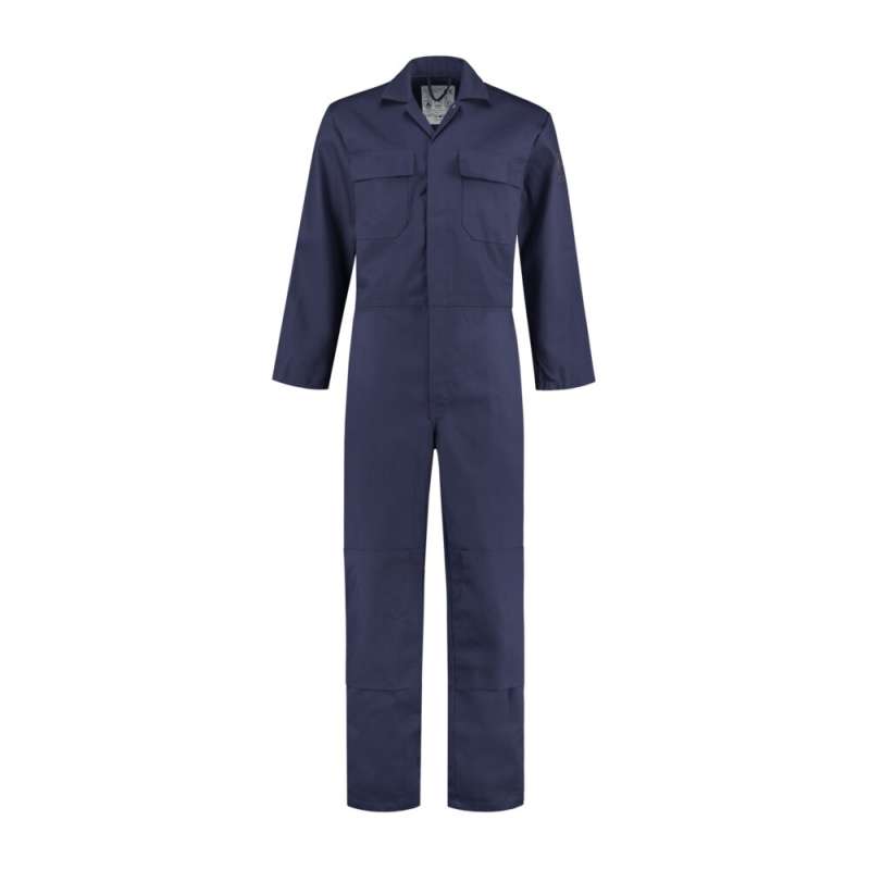 Vlamvertragende overall katoen navy