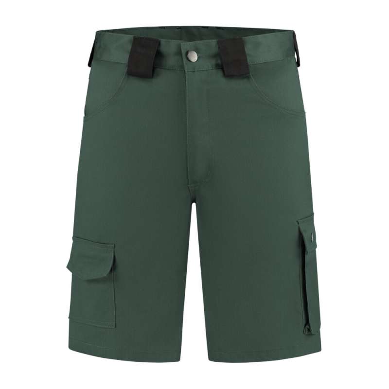 Bermuda Katoen/Polyester flessengroen/zwart