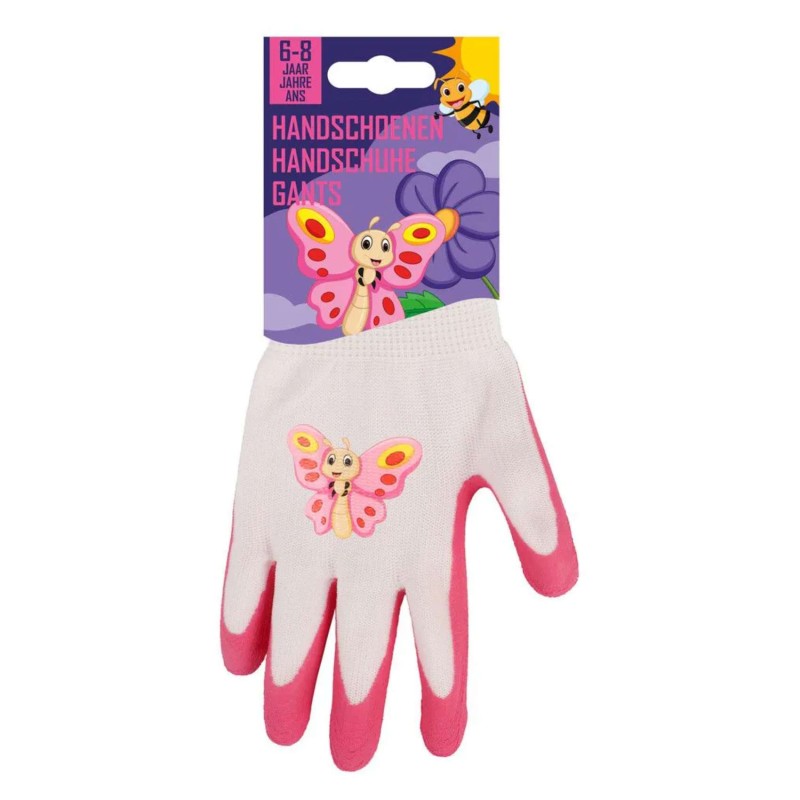 Kinderhandschoen vlinder 6-8 jaar