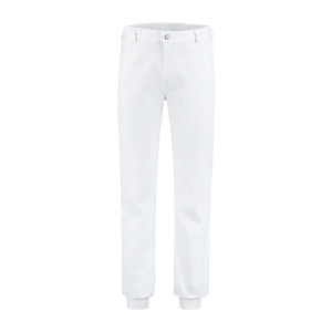 Werkbroek Food met manchetten wit