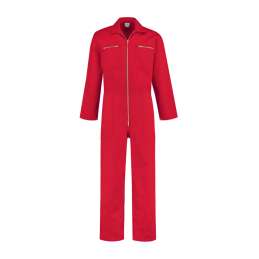 Kinderoverall katoen rood