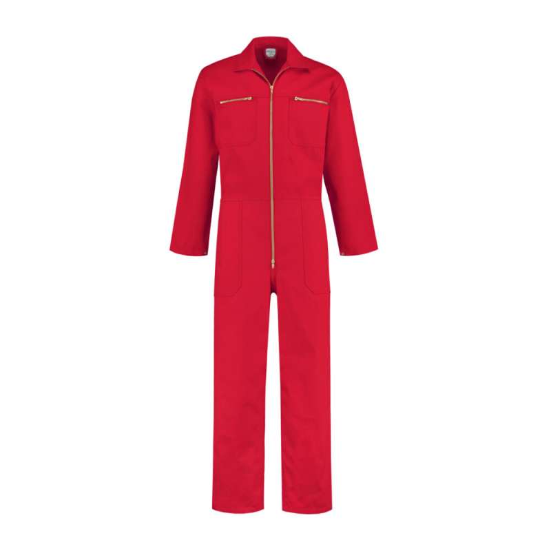 Kinderoverall katoen rood