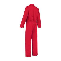 Kinderoverall katoen rood