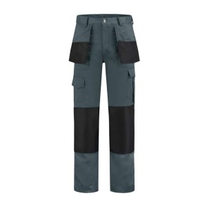 Werkbroek Oxford polyester/katoen grijs/zwart