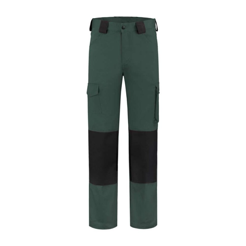 Werkbroek katoen/polyester flessengroen/zwart