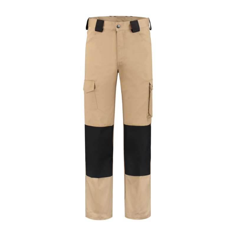 Werkbroek katoen/polyester kaki/zwart