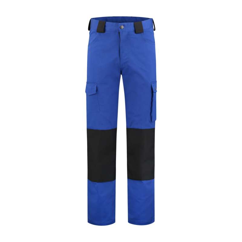 Werkbroek katoen/polyester korenblauw/zwart