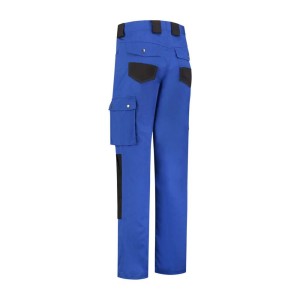 Werkbroek katoen/polyester korenblauw/zwart