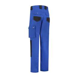 Werkbroek katoen/polyester korenblauw/zwart