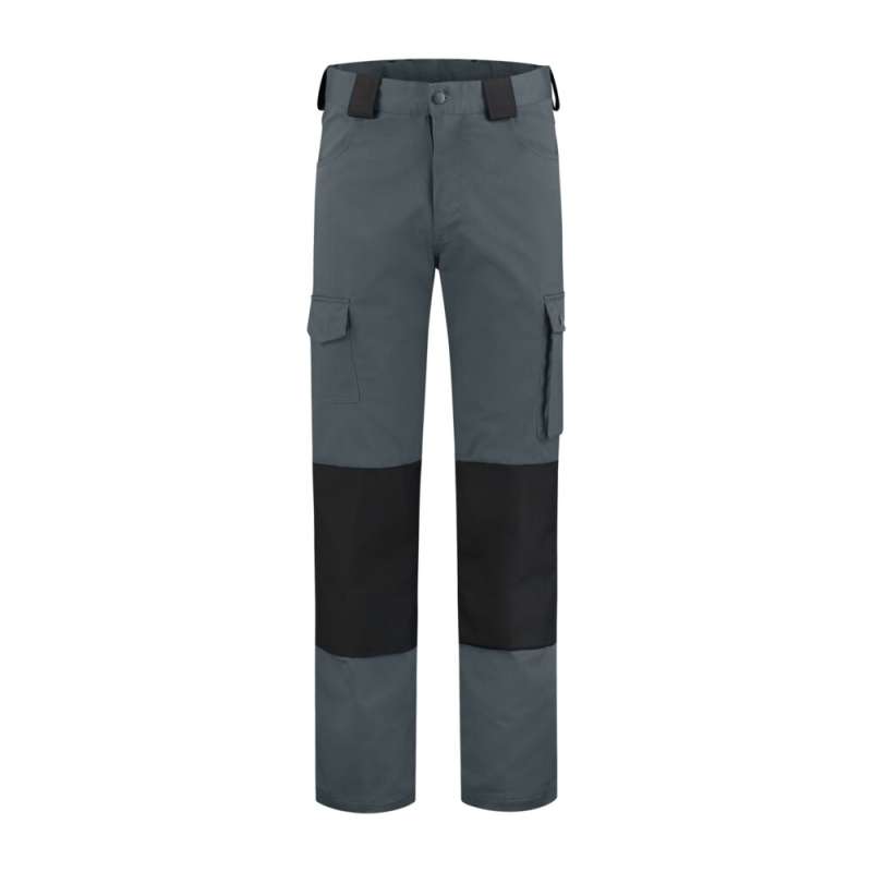 Kinder werkbroek katoen/polyester grijs/zwart
