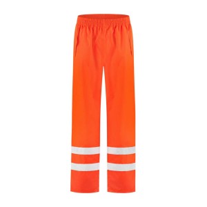 Regenbroek Oxford high visibility oranje