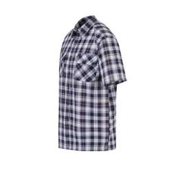 Blouse katoen korte mouw Farsund blauw/rood/wit