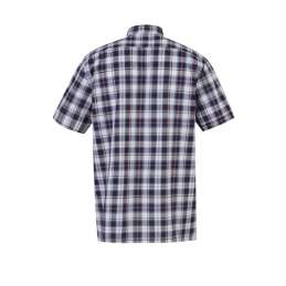 Blouse katoen korte mouw Farsund blauw/rood/wit