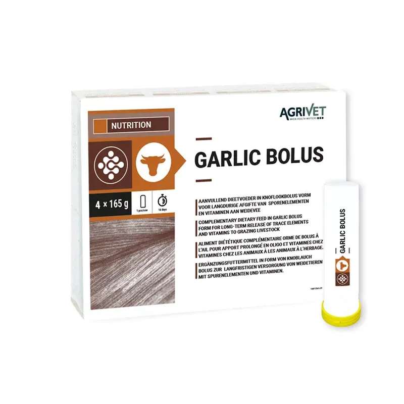 Agrivet Garlic Bolus 4 x 165gr