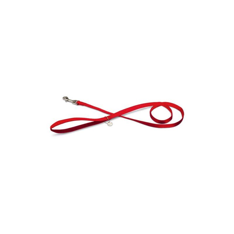 Hondenriem Mac Leather rood 120 cm x 20 mm