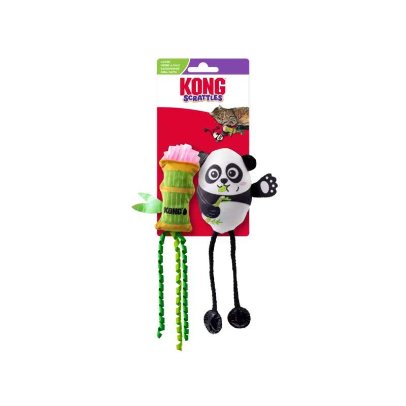 KONG Scrattles Panda 2 stuks