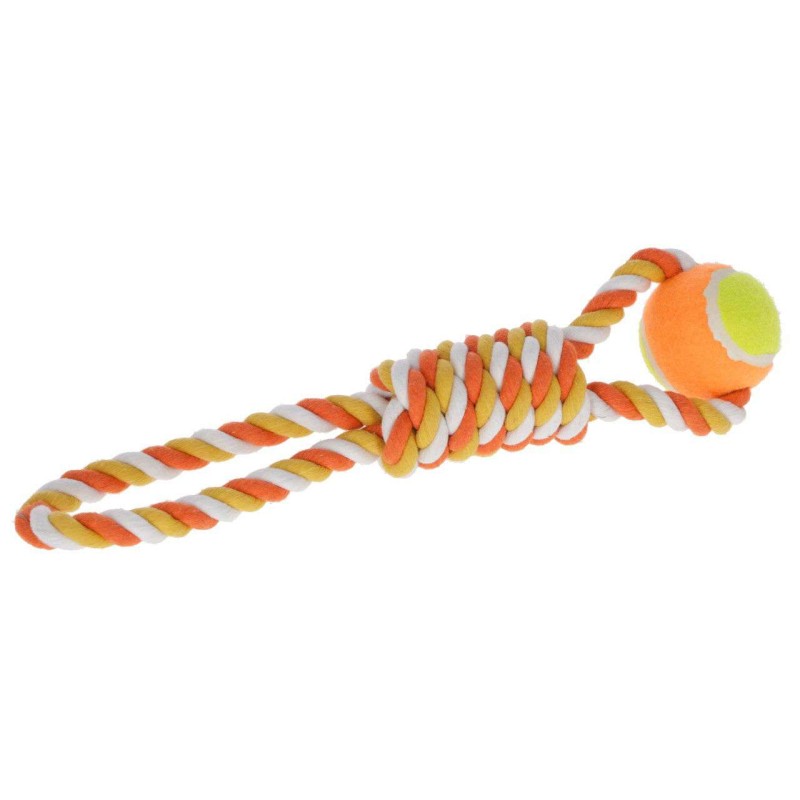 Bal aan touw 37 cm oranje