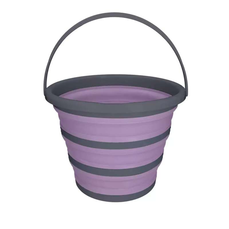 Excellent Horse Vouwbare Emmer lila/grijs