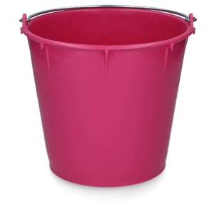 Emmer met beugel roze 7 liter