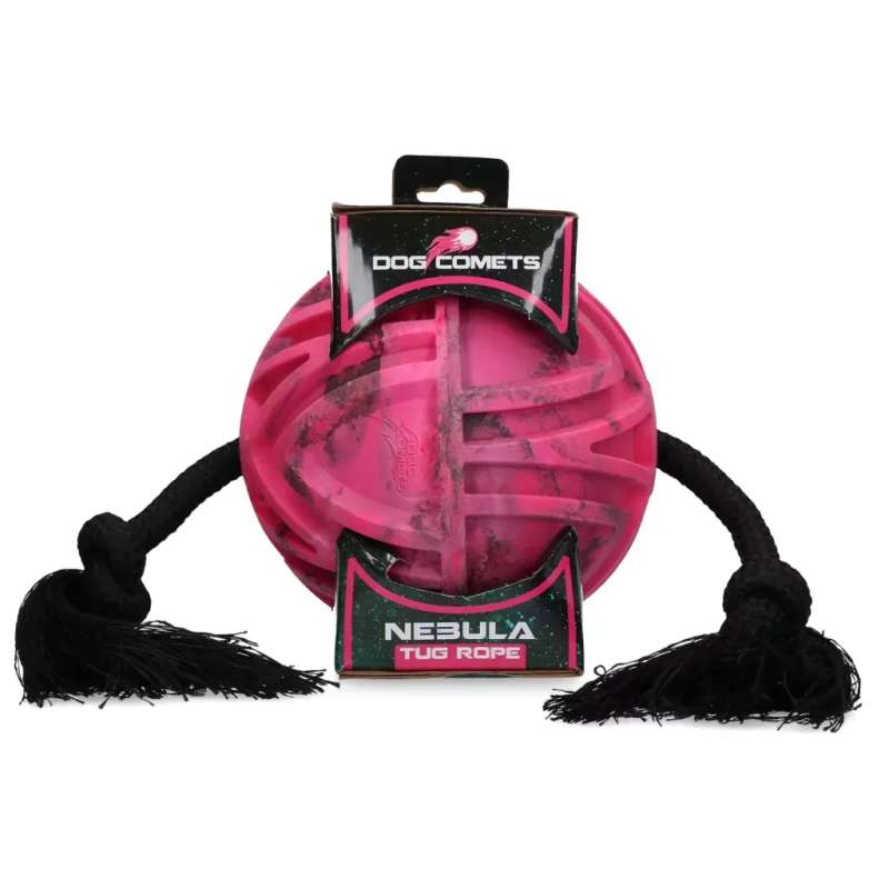 Hondenspeeltje Dog Comets nebula tug rope roze