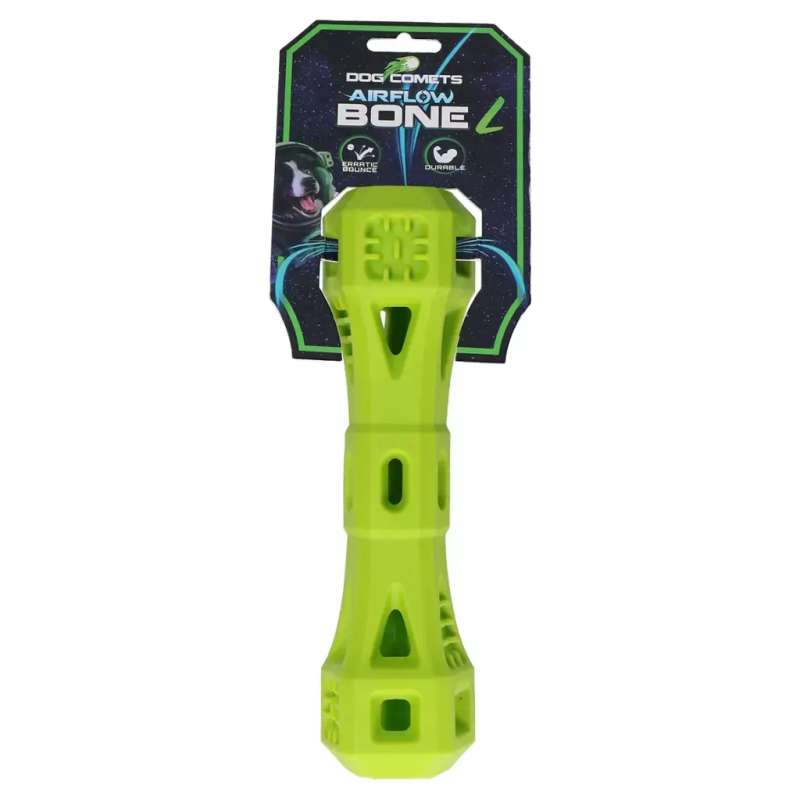 Hondenspeeltje Dog Comets airflow bone groen large