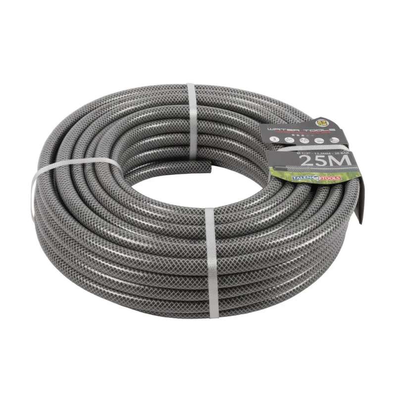 Grijze tuinslang versterkt 1/2" 25 meter